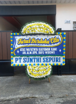 Papan Bunga Duka di Istiqlal